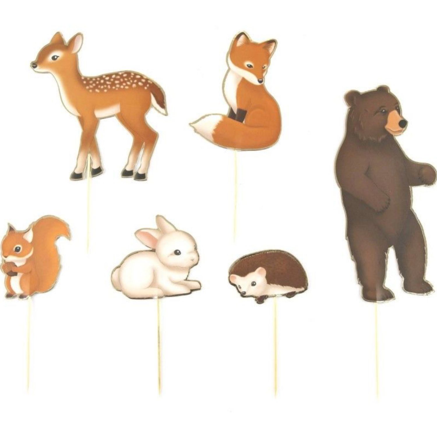 Cake Toppers Animaux De La For T Royaume Melazic Cupcakes