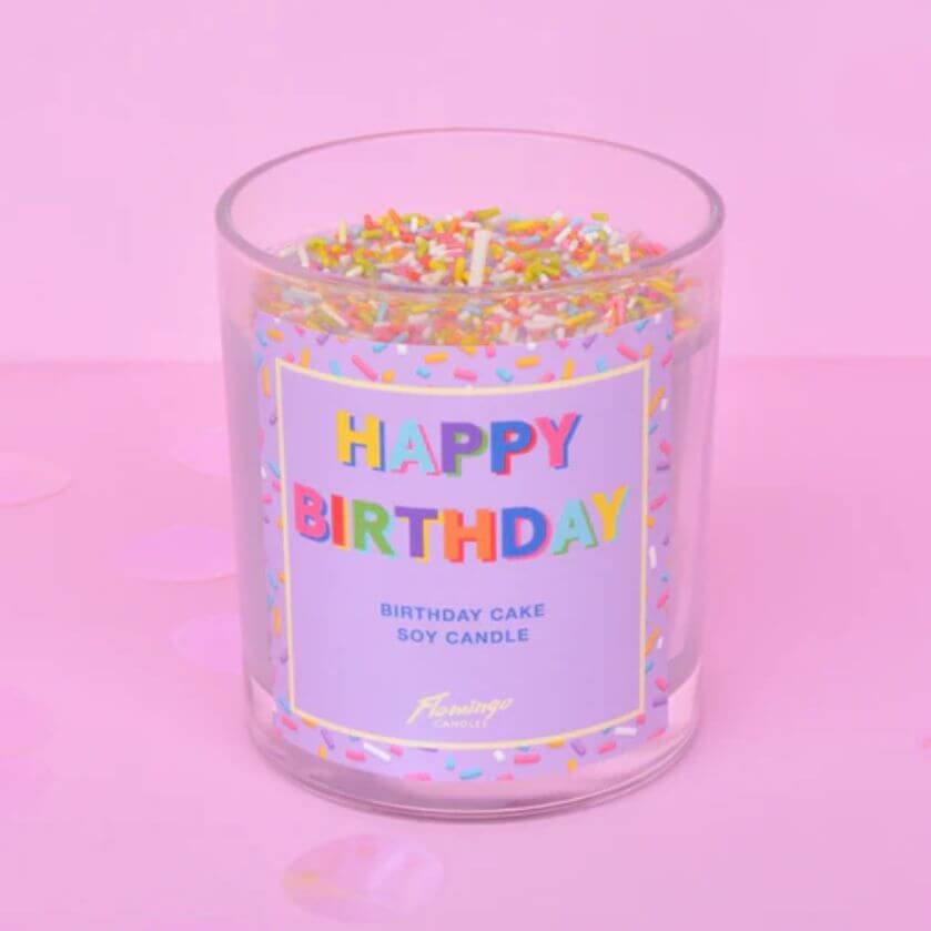 Bougie «Happy birthday» - Royaume MELAZIC – Cupcakes, ateliers et